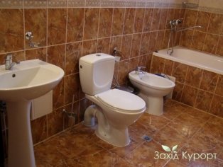 Однокомнатный двуместный люкс с балюстрадой. Санузел