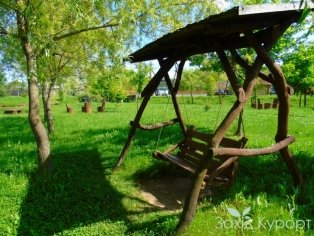 Территория за санаторием для отдыха
