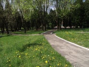 На территории санатория